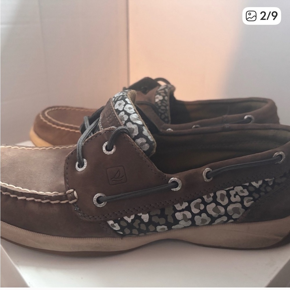 Sperry Brown Boat Shoes size 8 - Picture 2 of 9
